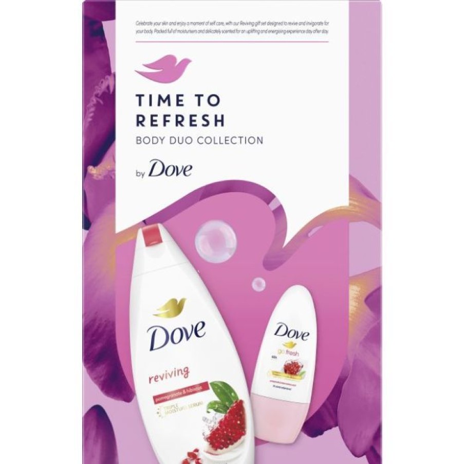 Suihkusaippuat Ja Kosteusvoiteet Dove | Xmas Pomegranate Ro 50Ml +Reviving Sg 225Ml