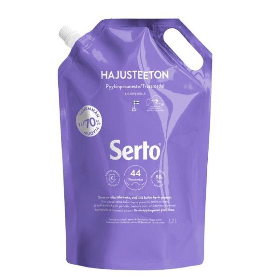 Paivittaistuotteet Serto | Serto Hajusteeton Pyykinpesuneste 1,2L