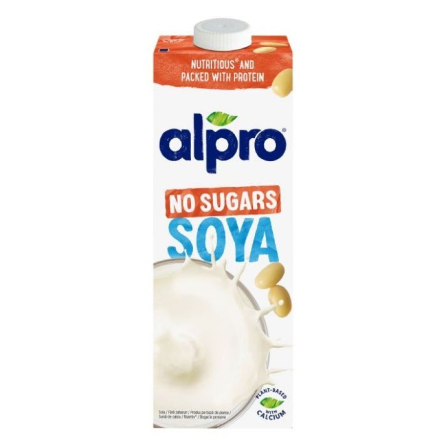 Paivittaistuotteet Alpro | Alpro No Sugars Soijajuoma Ilman Sokereita 1L