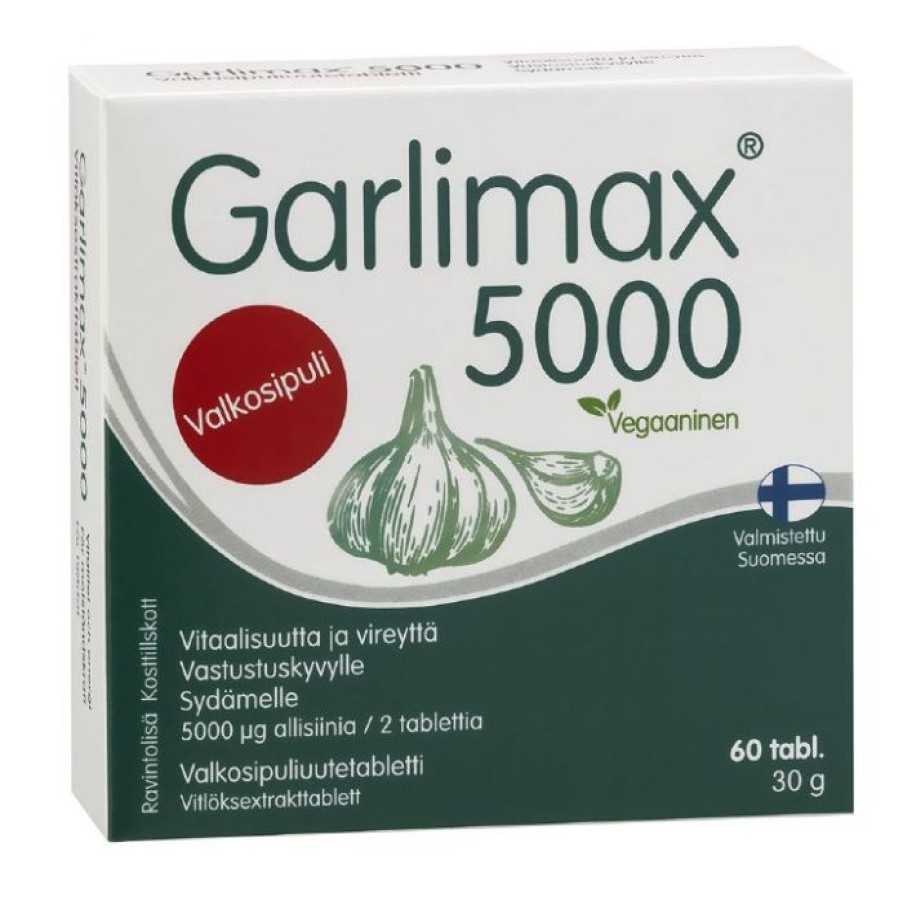 Paivittaistuotteet Garlimax | Garlimax 5000 Valkosipuliuutetabletti 60 Tabl