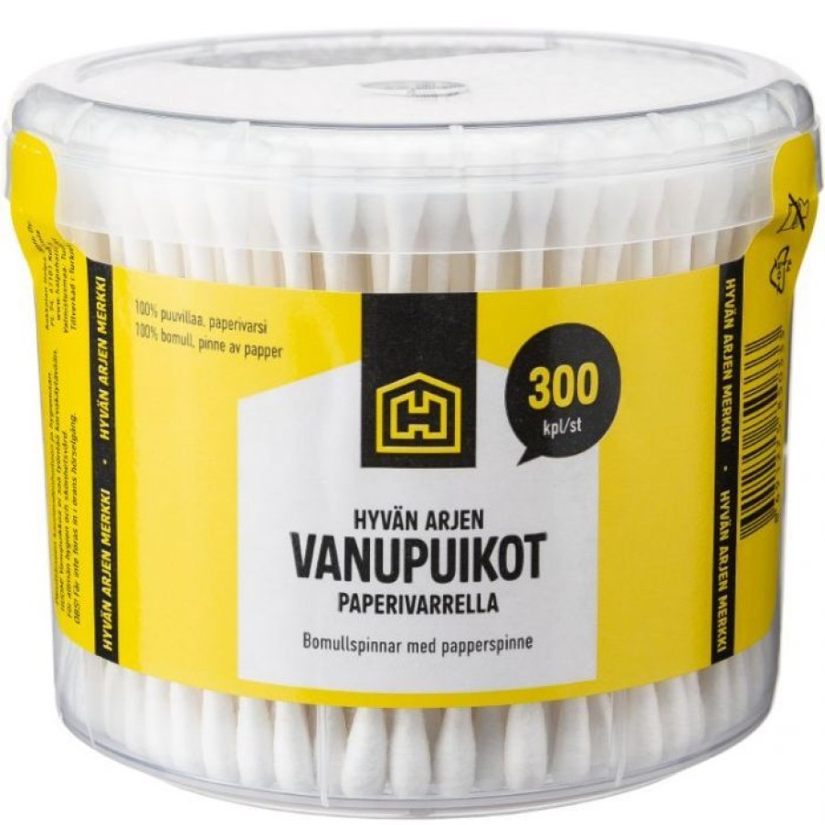 Suihkusaippuat Ja Kosteusvoiteet Hh | Vanupuikko 300Kpl