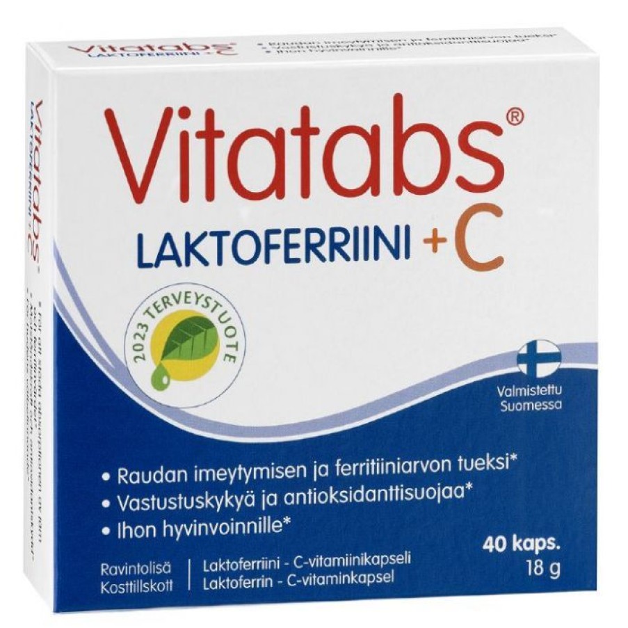 Paivittaistuotteet Vitatabs | Vitatabs Laktoferriini + C Laktoferriinikapseli 40 Kaps